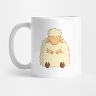 cute flat sheep character design Mug